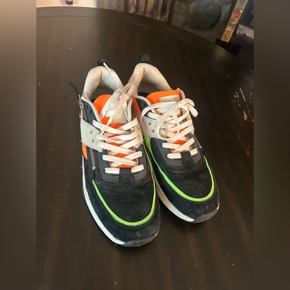 DC Shoes | E Tribeka Zip Orange Black Suede Skate Shoe Sneakers (Men’s Size 11) - Picture 5 of 6